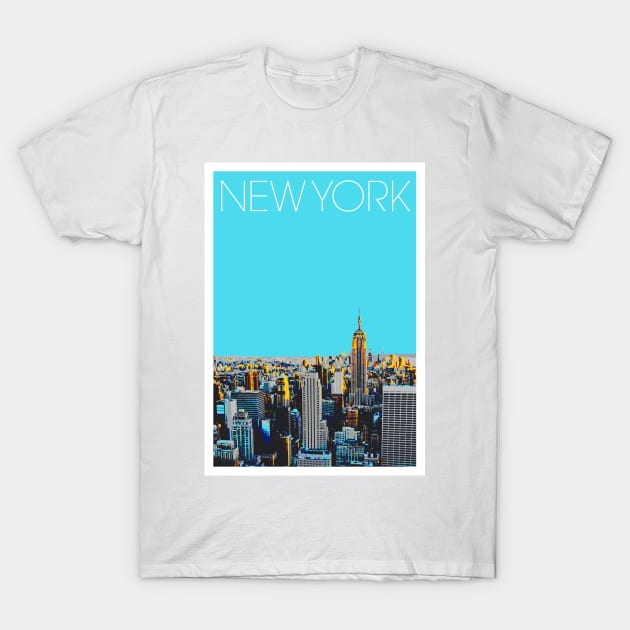 New York Poster T-Shirt by markvickers41